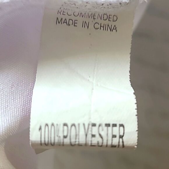 White Cardigan Longsleeve Blouse with Script Lettering, Button Accents, Size XL - Picture 13 of 13